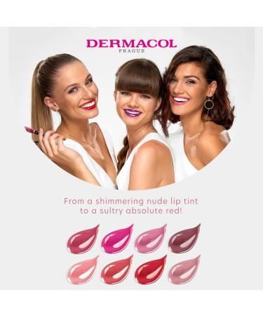 Dermacol 16-Hour Lip Colour Glossy Lip Stain Plumper - Shimmering Light Pink 7.1 mL - Buy Online on SooperMarket.com