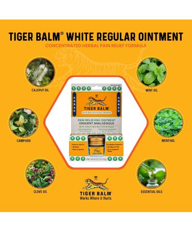 Tiger Balm Pain Relieving Ointment White 18g Relief for Sore Muscles Tiger Balm Ointment - Buy Online on SooperMarket.com