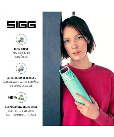 SIGG Stainless Steel Drinking Bottle 0.75L - Shield One | Carbonated Drink Safe Leak-Proof BPA-Free Lightweight - Glacier Color - Buy Online on SooperMarket.com