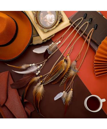 12 Pcs Boho Feather Hair Clip Extensions for Women - Stylish Mixed Colors - Buy Online on SooperMarket.com