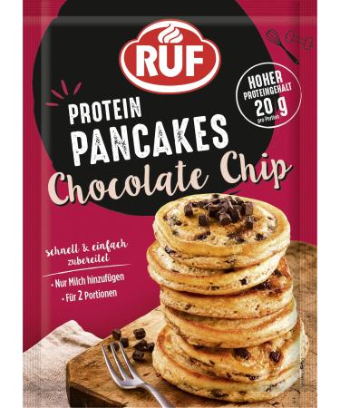 Call protein pancakes chocolate chip with tarts of tart bitters chocolate chunks quickly prepared power breakfast high protein content 1 x 150g bag 150 g (1 Pack) Chocolate chips