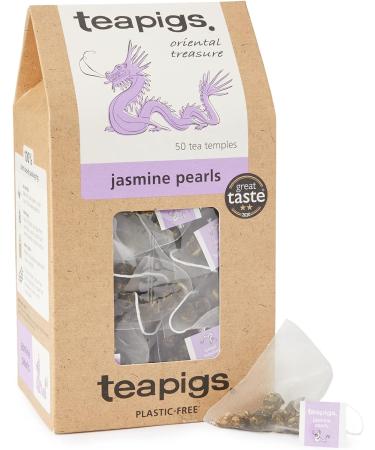 Teapigs Jasmine Pearls Tea Bags Made With Whole Leaves(1 Pack of 50 Tea Bags) & Teapigs Lemon and Ginger Tea Bags Made With Whole Leaves (1 Pack of 50 Tea Bags) + Ginger Tea Bags 50 Count (Pack of 1) - Buy Online on SooperMarket.com