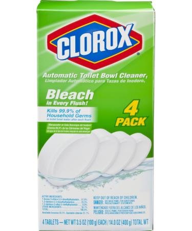 Clorox Ultra Clean Toilet Tablets Bleach 3.5 Ounces Each 4 Count (package May Vary)