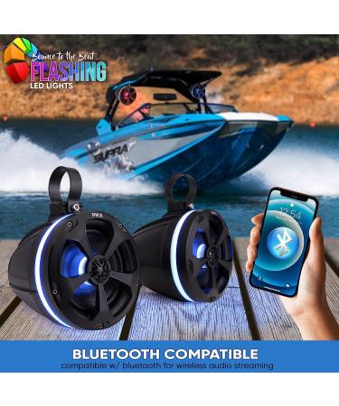 Pyle PLUTV55BTR 5.25 1000W Waterproof Off Road Speakers with RGB Light - Marine Grade Wakeboard Tower Speakers for ATV/UTV Jeep Boat - Buy Online on SooperMarket.com