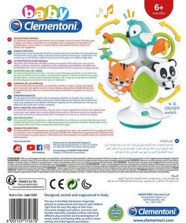Clementoni Activity Bike with Animals | Baby & Toddler Toy (10+ Months) - Music Figures & Sensory Fun - SKU 17261 - Buy Online on SooperMarket.com