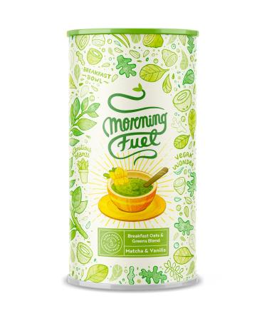 Alpha Foods Morning Fuel - oatmeal/porridge - Vanilla & Matcha - Veganer nutrient -rich breakfast replacement - Breakfast smoothie bowl matcha & vanilla 500 g (1 Pack)