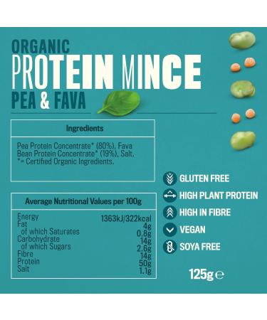 Profusion Organic Vegan Pea and Fava Protein Mince 125g - Plant-Based Meat Substitute - Buy Online on SooperMarket.com
