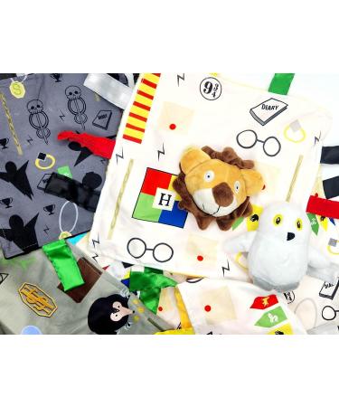 10x10 Wizard Muggle Baby Lovey Gryffen Lion Tag Toy for Babies | House Colors | Learn Wizardry | Soft & Safe Baby Gift | BPA Free - Buy Online on SooperMarket.com