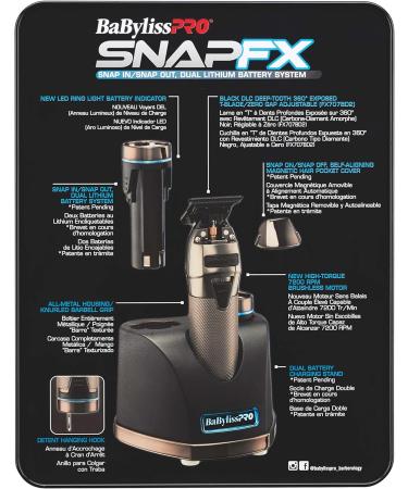 BaBylissPRO SNAPFX Hair Trimmer for Men FX797 Professional High-Torque Outlining Trimmer - Buy Online on SooperMarket.com