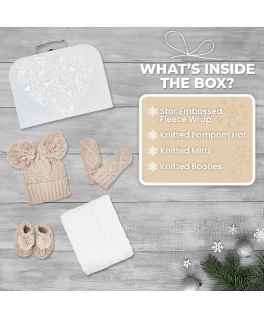 Unisex Baby Gift Set - Gender Neutral Newborn Hamper for Baby Shower - Winter Collection in Beige - Buy Online on SooperMarket.com