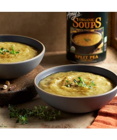 Amy's Organic Split Pea Soup - Vegan, Gluten-Free, Light Sodium, Low Fat - 14.1 oz - Buy Online on SooperMarket.com