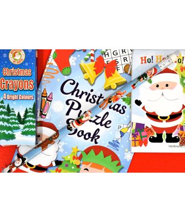 Classic Retro Christmas Sweets and Treats Mini Letter Box Treat Gift Box - Filled with Classic Christmas Festive Themed Pocket Money Toys and Chocolate (alternative Selection Box) - Buy Online on SooperMarket.com