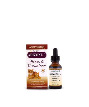 AMBER NATURALZ - ADIZONE C - Aches & Discomforts - for Catz - 1 Ounce