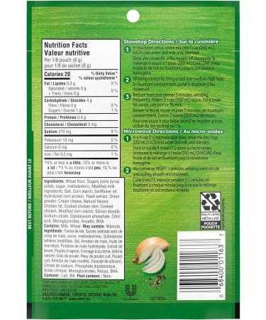 Knorr Classic Sauce Mix for a classic French light sauce or creamy pasta sauce La King no artificial flavours 48 g 24 count - Buy Online on SooperMarket.com