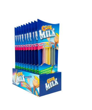 Buy Cool Milk ko Drinking Straws - 10 Packs | Chocolate Vanilla & Strawberry Flavors | Compostable & Eco-Friendly - Buy Online on SooperMarket.com