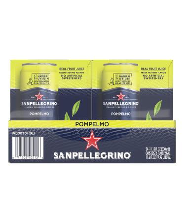 Sanpellegrino Pompelmo Sparkling Grapefruit Beverage - 24 Pack, 11.15 Fl Oz Cans - Buy Online on SooperMarket.com