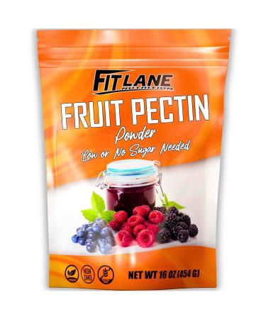 Fruit Pectin Powder for Low or No Sugar Jams and Jellies. Natural, Vegan and NON-GMO. Premium Bulk Powder. 1 lb (16 oz) Value Size Bag.