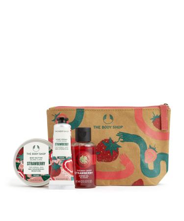 The Body Shop Lather & Slather Juicy Strawberry Gift Bag Gift Set  for Normal Skin