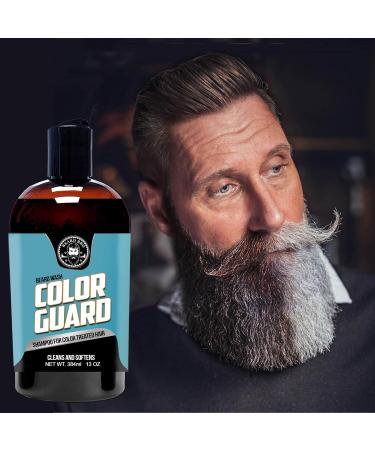 Buy 11 Ounce Color Treated Hair Beard Shampoo | Argan Scented Color Guard Beard Wash | Sulfate Free Gentle Cleansing for Color Protection - Buy Online on SooperMarket.com