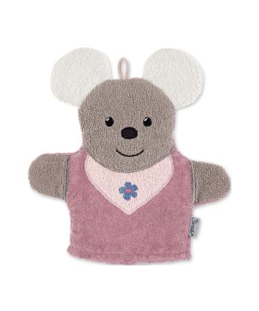 Sterntaler Play Wash Mitt Mouse Mabel Size: 25 x 24 cm Pink Mabel 2020 Single