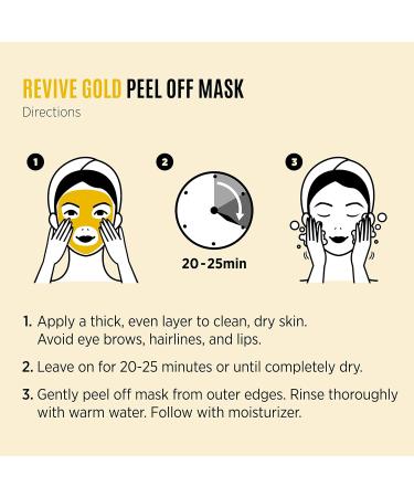 Soo AE Revive Gold Peel Off Mask - Anti-Aging 24K Gold Face Mask for Pore & Blackhead Care | Deep Clean Lifting & Revitalizing 3.4 fl oz - Buy Online on SooperMarket.com