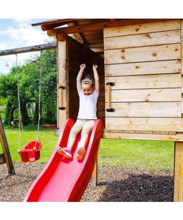 SELEWARE 12 Wood Handle Playground Safety Grab Bar - Indoor Outdoor Solid Beech Wood Handrail w/ Plastic Brackets - Buy Online on SooperMarket.com