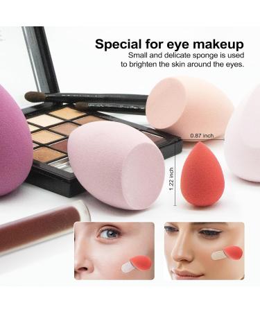 7 PCs Multi-Colored Makeup Sponge Set - Beauty Blenders & Mini Sponges for Flawless Foundation & Cream Application | International Shipping - Buy Online on SooperMarket.com
