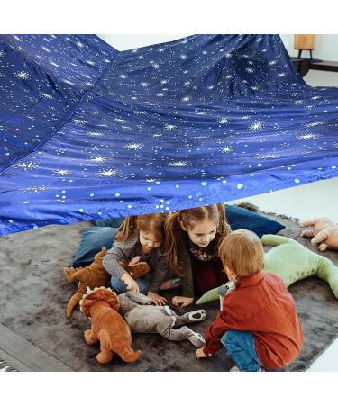 Blanket Fort Play Tent Kit - 3 Ripstop Blankets  Beanbags & Drawstring Backpack - Buy Online on SooperMarket.com