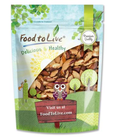 Dry Roasted Brazil Nuts with Himalayan Salt, 1 Pound  Oven Roasted, Lightly Salted, No Oil Added, Whole. Vegan, Kosher, Bulk. High in Protein and Selenium. Keto-Friendly Snack 1 Pound (Pack of 1)