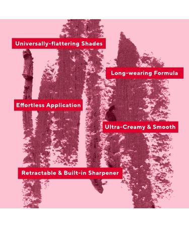 Mirabella Flirty Line & Define Lip Definer Pencil | Smoothing Moisturizing Retractable Lip Liner with Antioxidants | Long-Lasting Ultra-Creamy Formula & Built-In Sharpener - Buy Online on SooperMarket.com