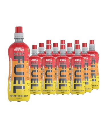 Applied Nutrition BodyFuel Electrolyte Water - Body Fuel Prime Drink with BCAAs and Vitamins Fast Hydration (12 x 500ml) (Rocket ice Lolly)