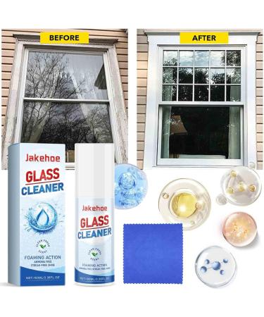 Sprayway Glass Cleaner 100ml Glass Cleaner Spray Foaming Glass Cleaner with Window Squeegee Streak-Free Cleaning and Shine Ammonia-Free Glass Cleaner - Buy Online on SooperMarket.com