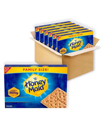Honey Maid Honey Graham Crackers, Family Size, 6 - 25.6 oz Boxes