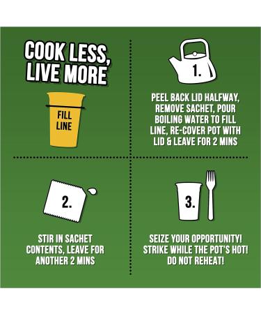 Pot Noodle Chicken & Mushroom vegetarian noodles Standard quick to make noodles 90 g - Buy Online on SooperMarket.com