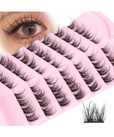 Natural Cluster Lashes Cat Eye Eyelash Extensions Wispy Individual Lashes Mink False Eyelashes DIY Lash Extensions by Geeneiya Fairy