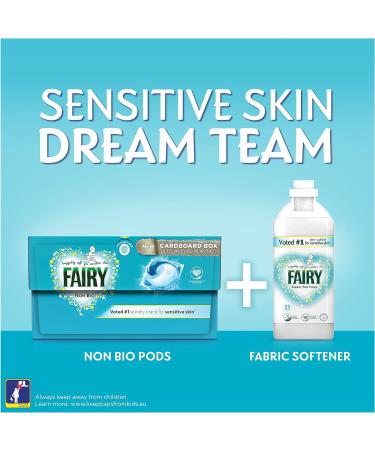 Fairy Non Bio All-in-1 PODS Laundry Detergent Washing Liquid Tablets / Capsules 112 Washes (4x28) Huggably Soft For Sensitive Skin - Buy Online on SooperMarket.com