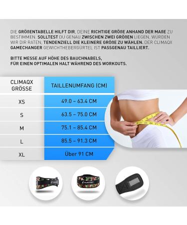 Climaqx Professional Weight Lifting Belt | Extra Strong Hold & Protection for Gym Fitness Bodybuilding & Weightlifting - Buy Online on SooperMarket.com