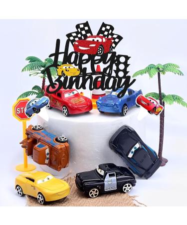 31-Piece Cars Cake Decoration Set | 25 Auto Cake Toppers & 6 Car Toys | Perfect for Kids' Birthday Parties - Buy Online on SooperMarket.com