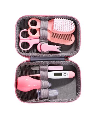 Baby Health Nursery Set Nail Clipper Hair Brush Thermometer Nasal Aspirator Toothbrush Grooming Kit for Infant Care