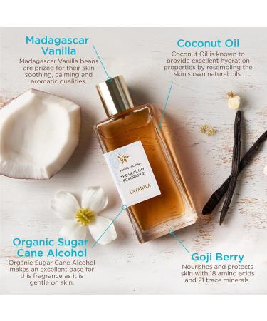 Lavanila - The Healthy Fragrance Clean and Natural Vanilla Coconut Perfume Set (1.7 oz. + 0.34 oz.) - Buy Online on SooperMarket.com