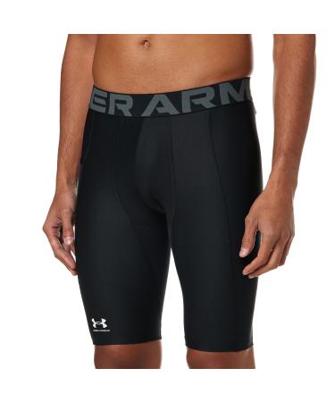 Under Armour Men's HeatGear Long Shorts Black (001)/Pitch Gray Large