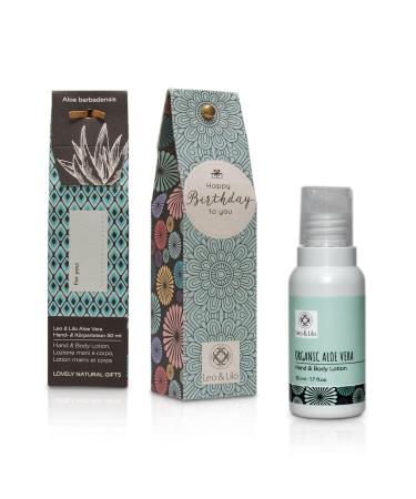 Leo & Lilo Small Greeting Hand & Body Lotion Set with Bio Aloe Vera - 3 x 50ml in 'Happy Birthday' Gift Packaging - Buy Online on SooperMarket.com