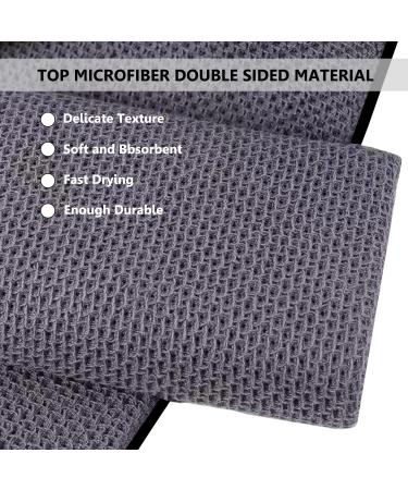 LUSTEMBER 3 Pack Large Size Golf Towels - Premium Microfiber Fabric - Heavy Duty Carabiner Clip - Tri-Fold Waffle Pattern - 16 x 24 - Remove Sand, Mud, Grass, and Dirt - Buy Online on SooperMarket.com