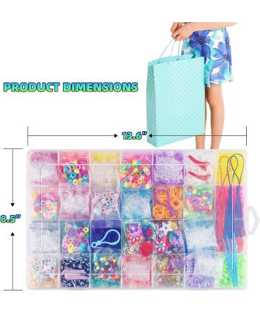 MUDO NEST 20000+ Loom Bands Kit | DIY Rubber Bands Kit with 38 Colors, 500 Clips, 40 Charms | Loom Bracelet Making for Kids - Buy Online on SooperMarket.com