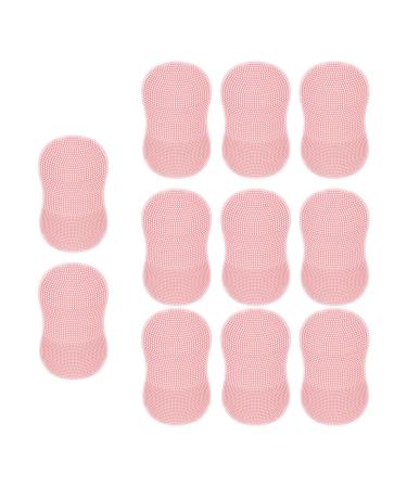Face Cleansing Brush Small Deep Cleaning Face Brush Silicone Scrubber - Ergonomic Grip Women Men Face Scrubber for Massaging for Travelling Dormitory Pink