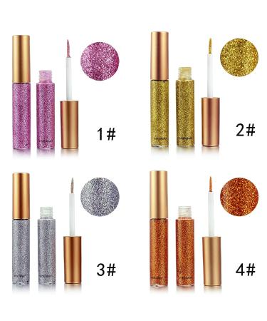 DekRion Gold Glitter Eyeliner - Long-Lasting Waterproof Eye Makeup - Buy Online on SooperMarket.com