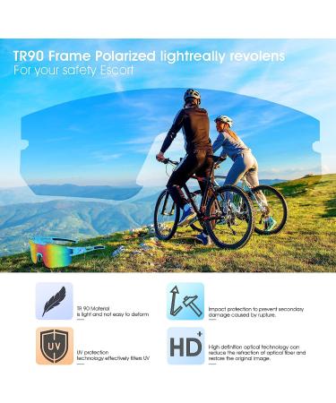 BOLLFO Cycling Sunglasses | UV 400 Polarized Eyewear for Men Women - Colorful Lens - Buy Online on SooperMarket.com