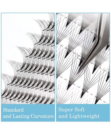 Obeyalash 8D Russian Volume Eyelash Extensions 12mm D Curl - Large Tray Pre Made Volume Lashes - Buy Online on SooperMarket.com
