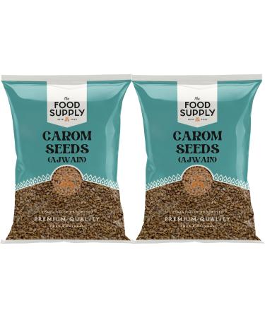Carom Seeds 2x100g Ajwain Seeds Caraway seeds - Finest Premium Quality | 100% All Natural | No additives Ajwain Caraway Seeds 2x100g
