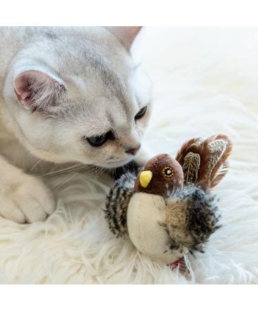 Gigwi Interactive Cat Toy - Real Chirping Bird Sound | Feather & Plush Design for Indoor Cats | Relieves Boredom - Buy Online on SooperMarket.com